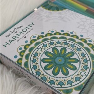 Harmony Coloring Book & Color Pencils Set